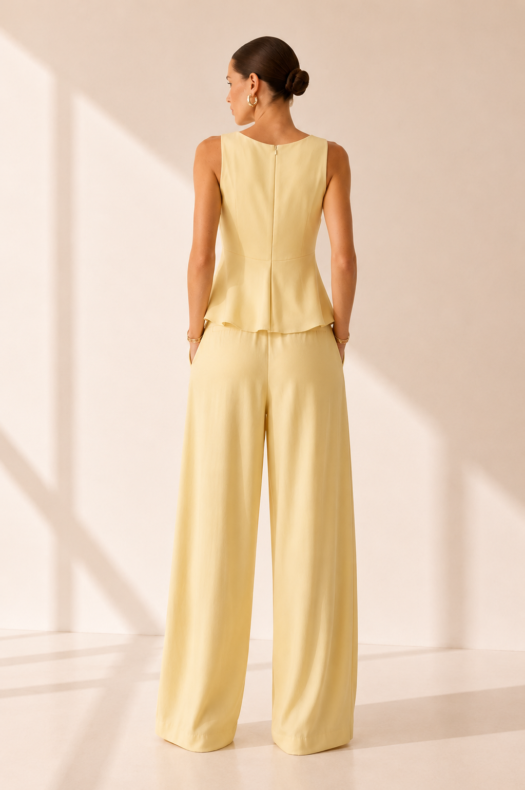 AARIA Peplum Tailored Set