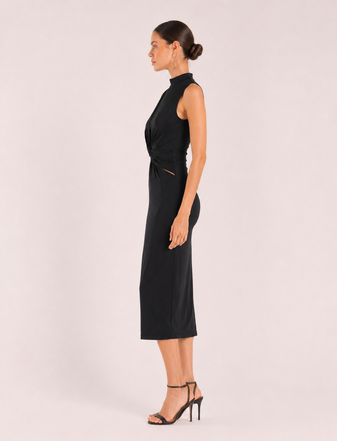 NORA Sculpt Cut-Out Midi Dress