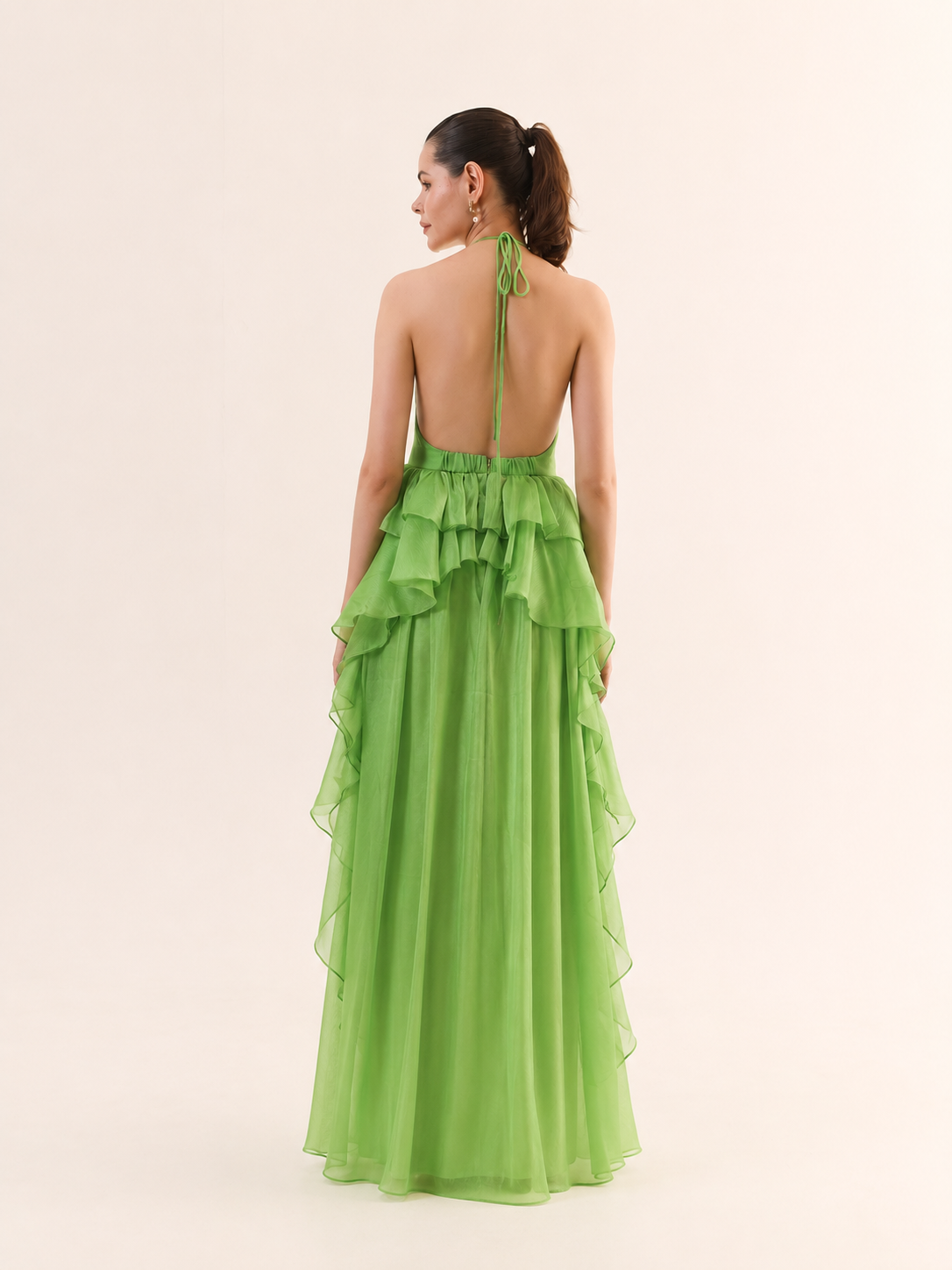 ANNA Cascade Ruffle Maxi Dress