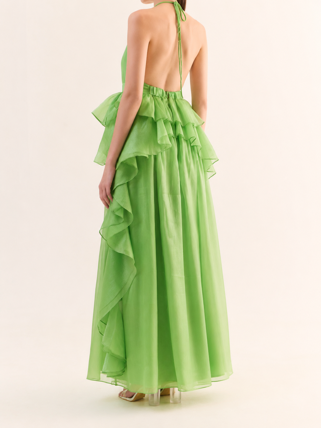 ANNA Cascade Ruffle Maxi Dress