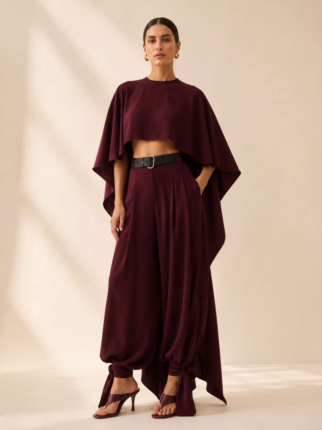 NOIRA Draped Co-Ord Set