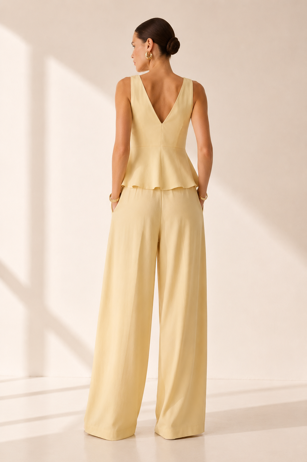 AARIA Peplum Tailored Set