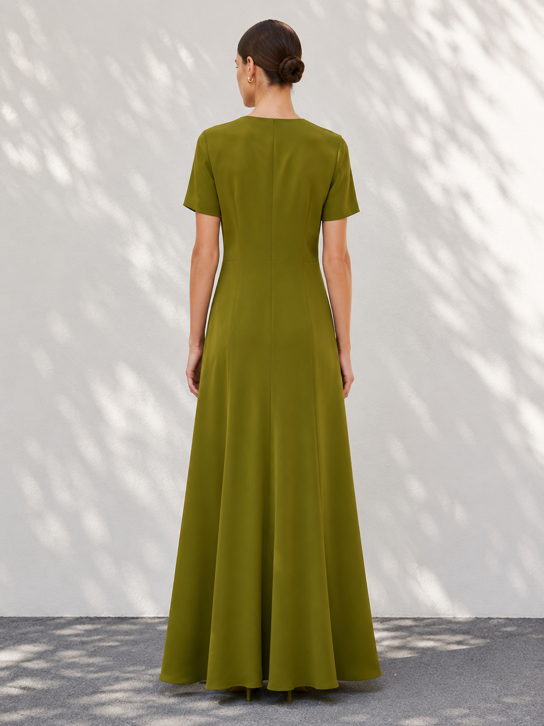 SELENA Moss Cascade Maxi Dress
