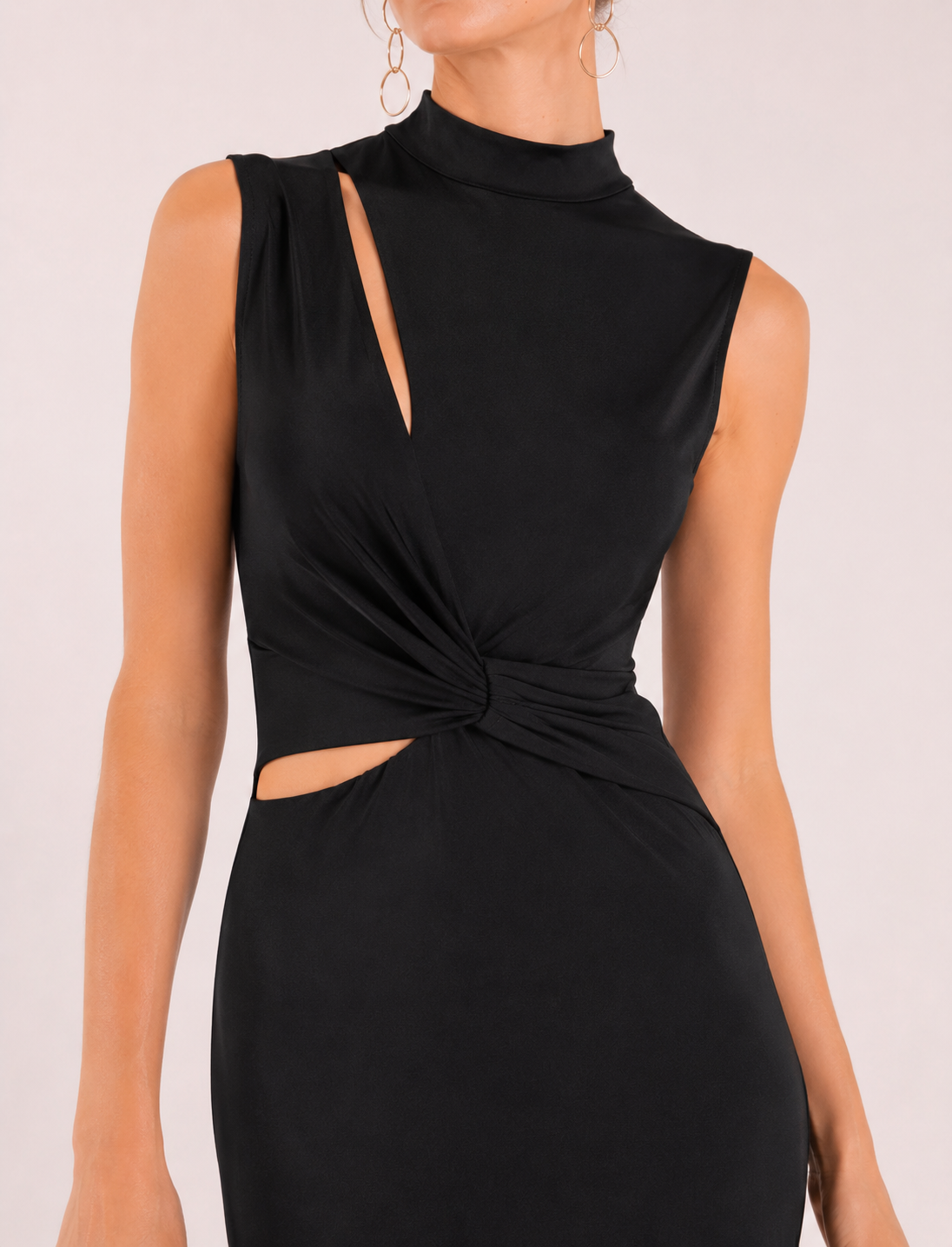 NORA Sculpt Cut-Out Midi Dress