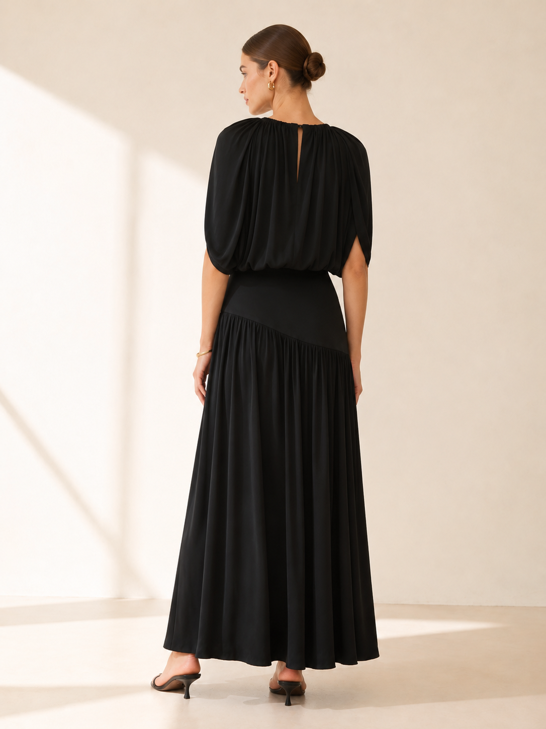 LANA Drape Flared Skirt Set