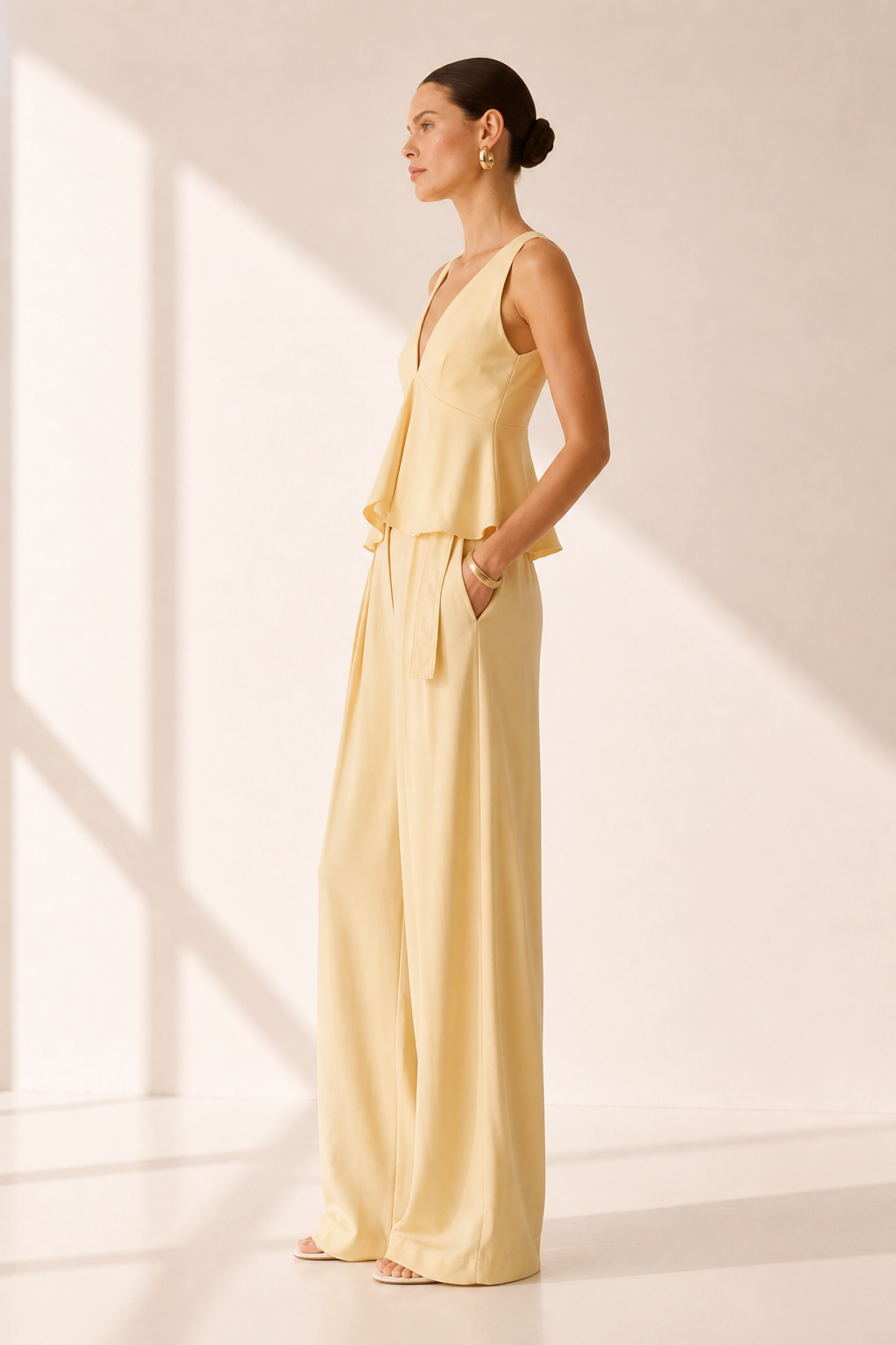 AARIA Peplum Tailored Set