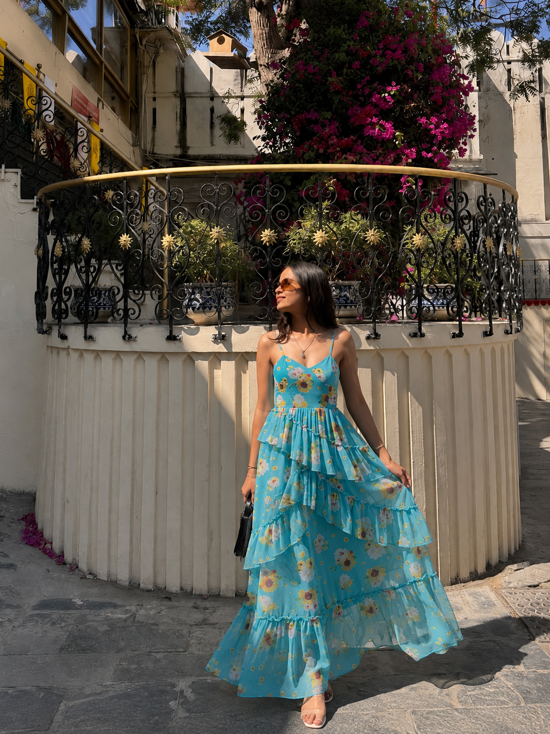 DAISY Bloom Cascade Maxi Dress