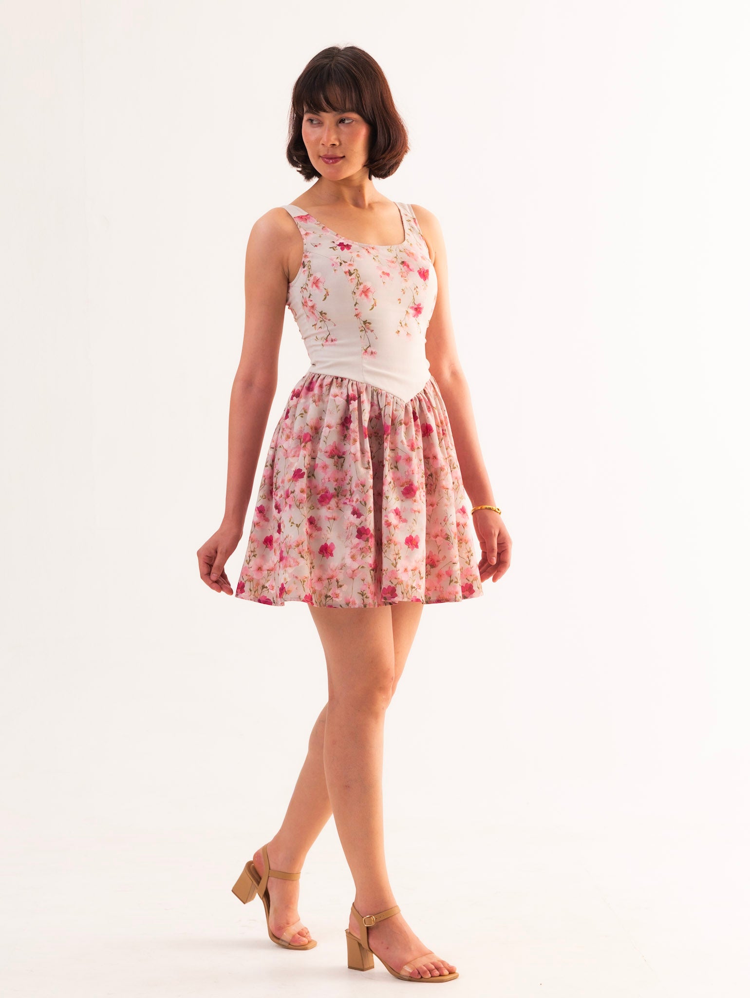 MILA Floral Skater Mini Dress