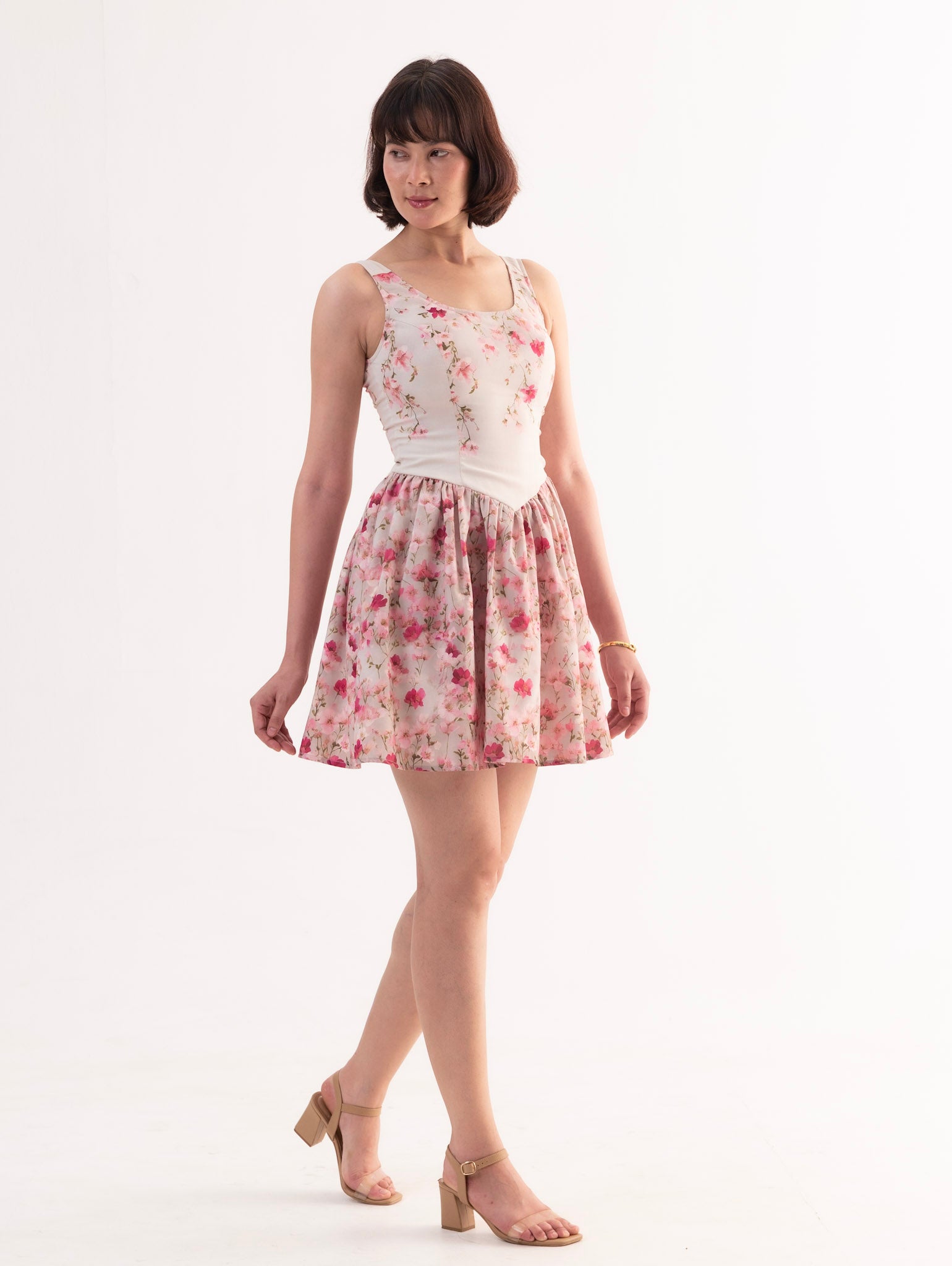 MILA Floral Skater Mini Dress