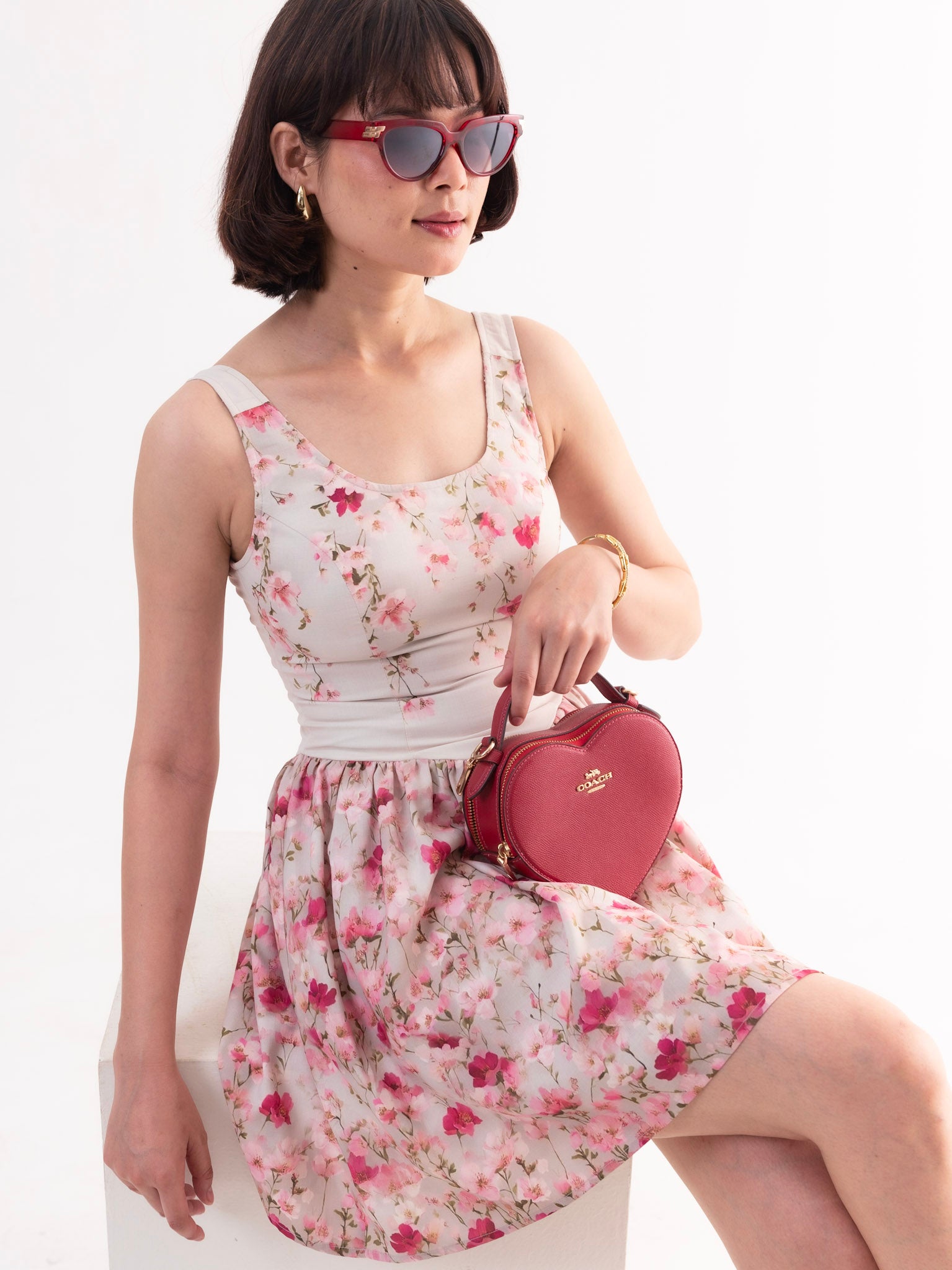 MILA Floral Skater Mini Dress