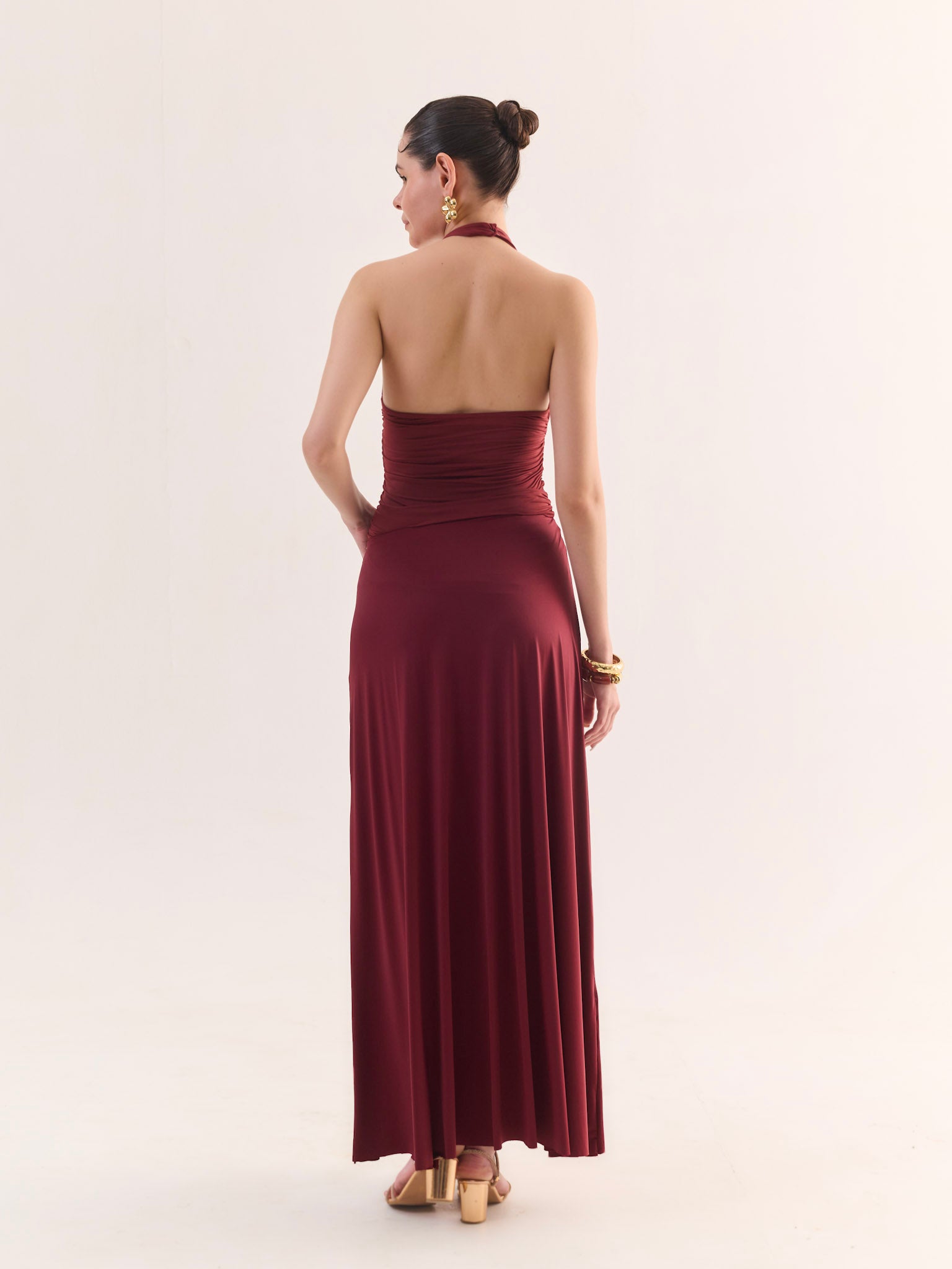 ERICA Halter neck top and Draped Skirt Co-ord Set