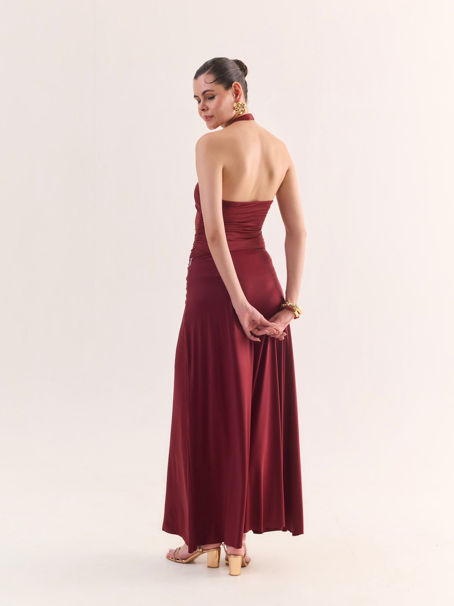 ERICA Halter neck top and Draped Skirt Co-ord Set
