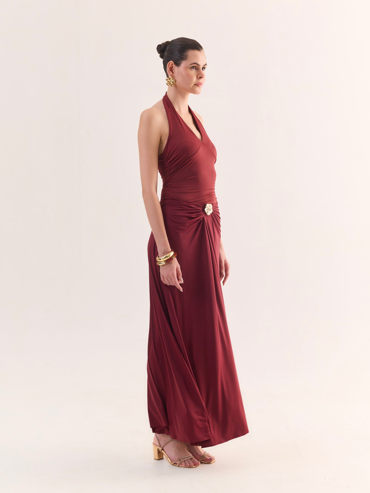 ERICA Halter neck top and Draped Skirt Co-ord Set