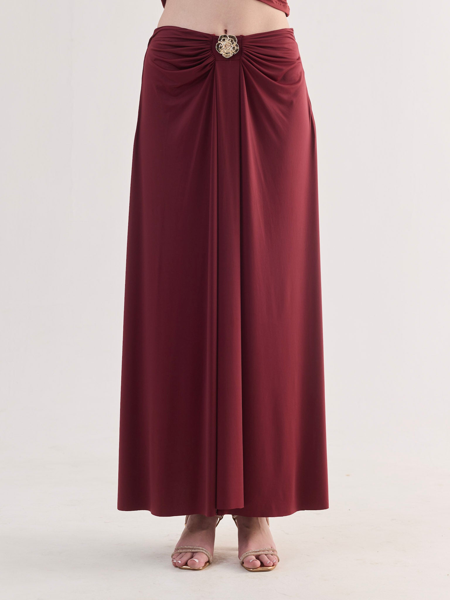 ERICA Halter neck top and Draped Skirt Co-ord Set