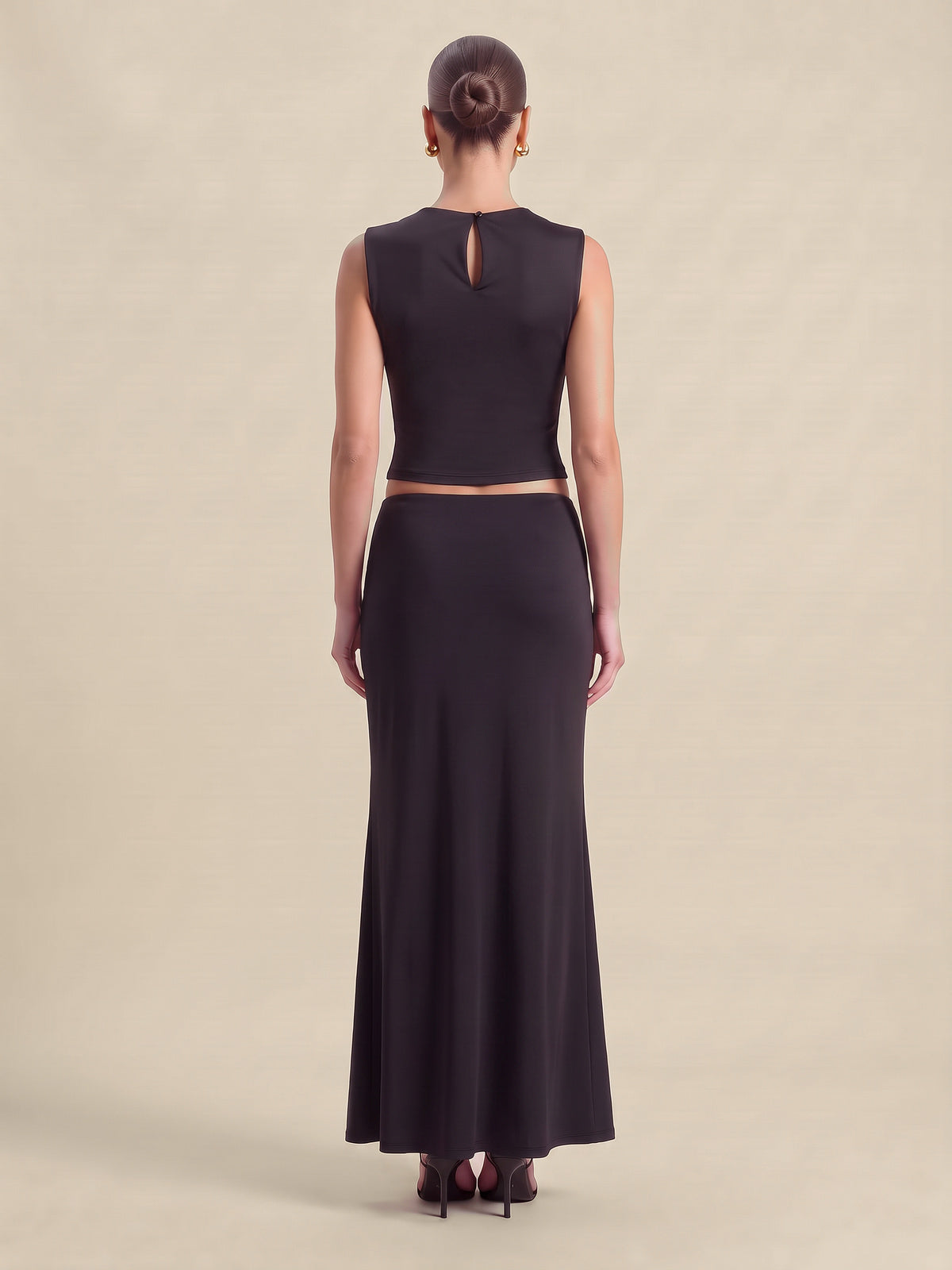 IRINA Draped cowl top & Maxi Co-ord Set