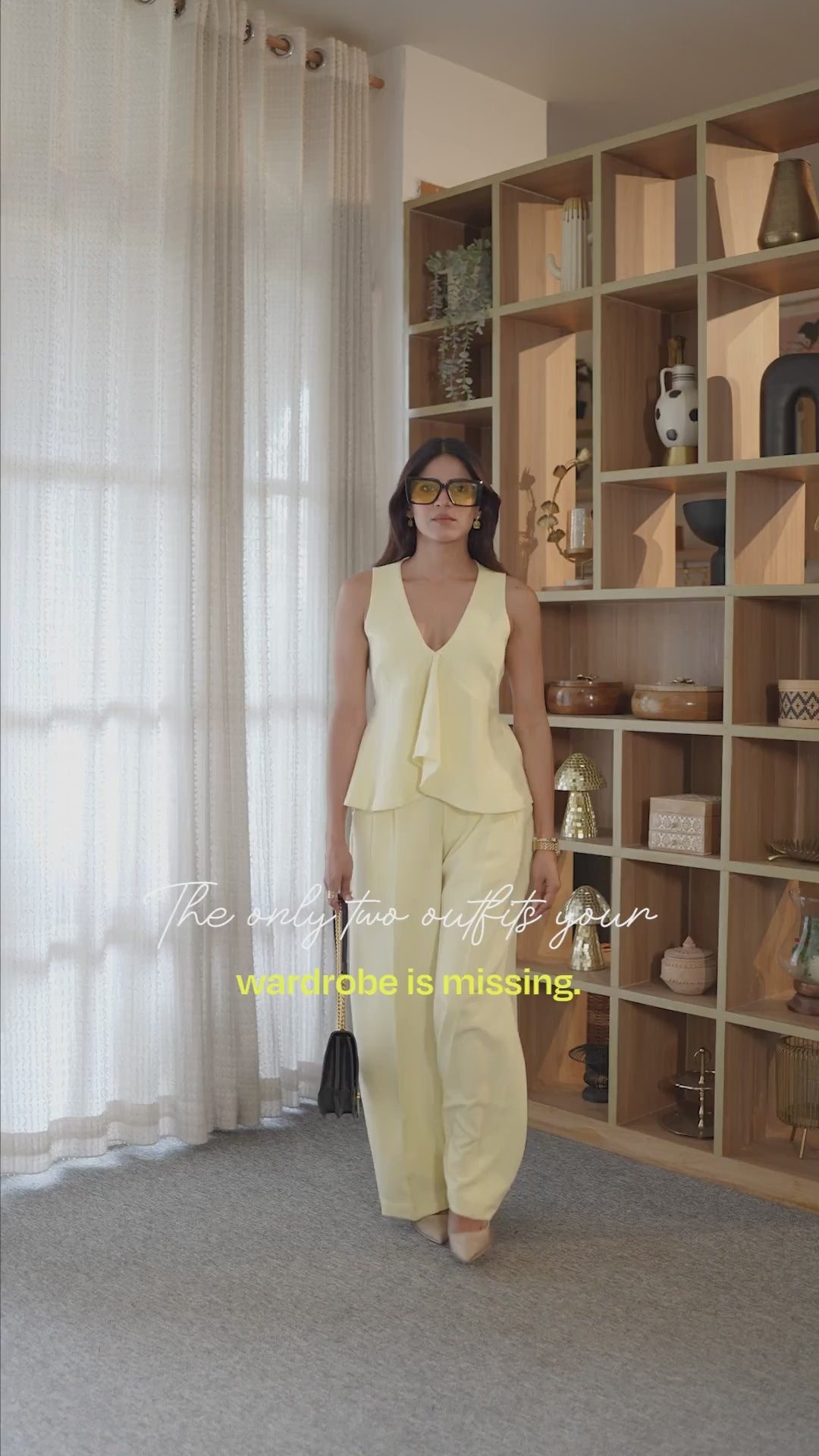 AARIA Peplum Tailored Set