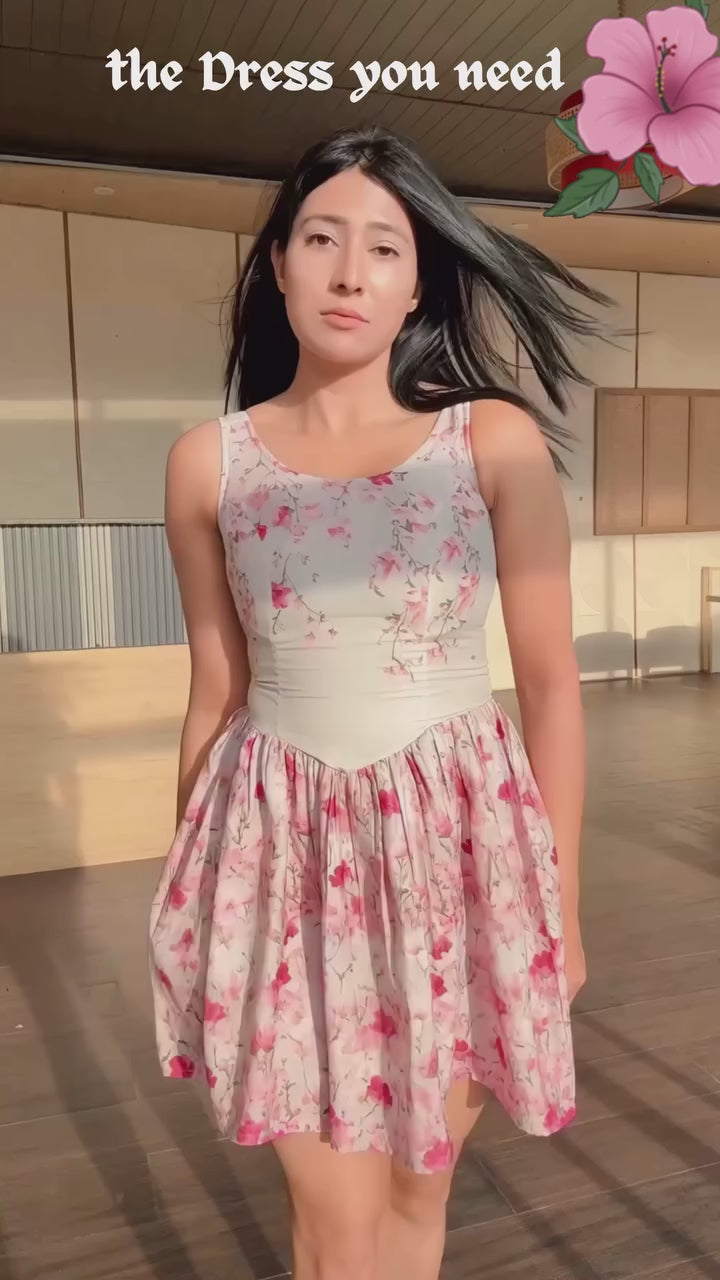 MILA Floral Skater Mini Dress