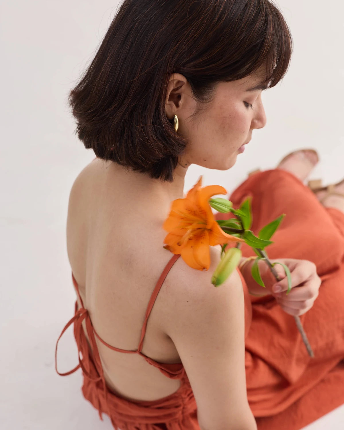Summer by Dorna orange flower editorial